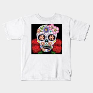 Sugar Skull 52 (Style:8) Kids T-Shirt